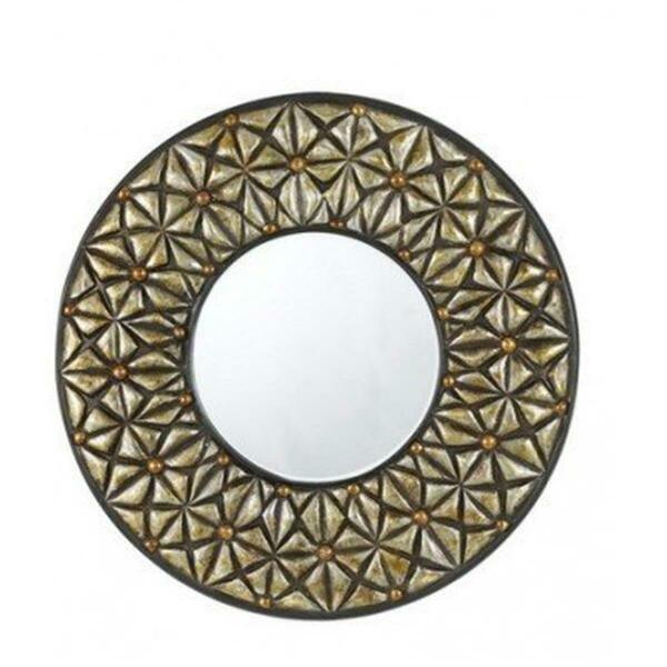 Rickis Rugs Slano Round Pu Beveled Mirror RI622360